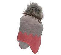 Sterntaler Baby Mädchen Mütze Baby Inka Mütze zweifarbig - Mütze Baby - Strick aus Wollmischung, gefüttert mit Baumwollfleece - rosa, 51