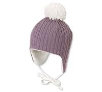 Sterntaler Baby - Mädchen Mütze Baby Inkamütze Zopfmuster, Lila, 41