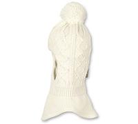 Sterntaler Baby - Mädchen Schalmütze Kleinkinder Schalmütze Bommel Strick, beige, 53
