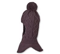 Sterntaler Baby - Mädchen Schalmütze Kleinkinder Schalmütze Bommel Strick, Rot, 49