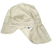 Sterntaler Mädchen Schirmmütze mit Nackenschutz Glace Sonnenhut, beige, 55