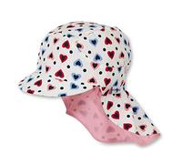 Sterntaler Baby - Mädchen Schirmmütze M. Nackenschutz Sonnenhut, Weiß (Weiss 500), 49