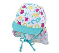 Sterntaler Baby - Mädchen Schirmmütze mit Nackenschutz Früchte Sonnenhut, Weiß, 47 EU