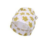 Sterntaler Baby Mädchen Slouch-Beanie Blumen - Kinderbeanie aus Jersey Baumwolle Mit Print - Weiß, 55