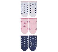 Sterntaler Baby-Mädchen Sneaker 3er-Pack Herzen Söckchen, rosa, 18
