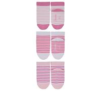 Sterntaler Baby-Mädchen Sneaker 3er-Pack Ringel Söckchen, rosa, 17-18