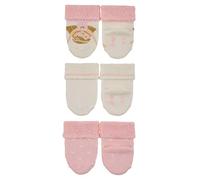 Sterntaler Baby-Mädchen Söckchen 3er Ballerina Socken, Ecru, 16