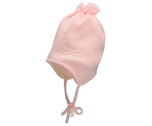Sterntaler Baby Mädchen Strickmütze Baby Strickmütze Schleife Mütze - Baby Strickmütze - mit Schleife, Ohrenklappen und Bindeband - rosa, 43