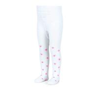 Sterntaler Baby Mädchen Strumpfhose Baby Kleinkind Strumpfhose Blumen - Babystrumpfhose, Kleinkindstrumpfhose - aus Baumwolle - weiß, 80