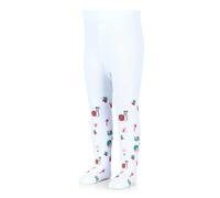 Sterntaler Baby Mädchen Strumpfhose Baby Kleinkind Strumpfhose Schnecke - Babystrumpfhose - aus gestrickter Baumwolle - weiß, 128