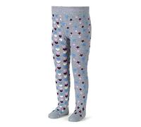 Sterntaler Baby-Mädchen Strumpfhose Herzen, Gr. 80, Grau (silber melange 542)
