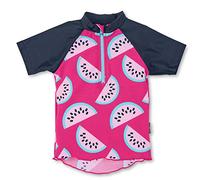Sterntaler Baby - Mädchen Zwemshirt met korte mouwen meloen Rash Guard Shirt, Magenta, 80 EU