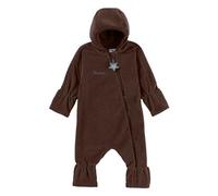 Sterntaler Baby Overall Fleece Unisex - Jumpsuit aus Microfleece Stickerei, Reißverschluss, sowie Hand- und Fußstulpen - dunkelbraun, 62