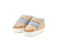 Sterntaler Baby Schuhe Farbmix - Babyschuhe aus Kunstleder mit Klettverschluss und rutschfester Sternensohle, Frottee-Innenfutter - Beige, Größe 18