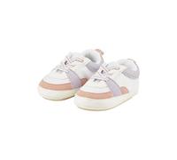Sterntaler Baby Schuhe Farbmix - Babyschuhe aus Kunstleder und Gewebe mit elastischen Schnürsenkeln und rutschfester Sternensohle - Weiß, Größe 16