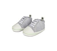 Sterntaler Baby Schuhe Rexi - Baby Sneaker mit elastischen Schnürsenkeln und rutschfester Sohle - Kleinkind Sommer Schuhe für Jungen, mittelgrau, Größe 22