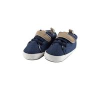 Sterntaler Baby Schuhe - Sneaker aus Canvas mit Kunstleder - Kleinkind Sommer Schuhe mit Klettverschluss und rutschfester Sohle - Babyschuhe für Jungen, blau, Größe 16