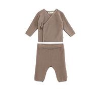 Sterntaler Baby Set Strickjacke & Strickhose 2-teilig - Unisex - weiches Baumwollgarn - Wickeljacke zum Binden und Hose mit elastischem Bund - Babybekleidung