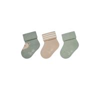 Sterntaler Baby Socken 3er Bär - Baby- und Kinder Socken im 3er Pack mit Umschlag, Innenfrottee, Bär-, 2-Farb- & Uni-Motive, Eukalyptus, Größe 14