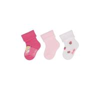 Sterntaler Baby -Socken 3er Pack Mädchen Umschlag - Babysocken mit Umschlag und Motiven - Socken für Babys im Set leicht, flexibel und strapazierfähig - pink, 16