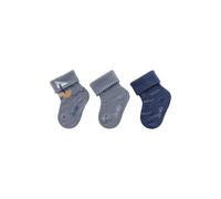 Sterntaler Baby-Söckchen 3er-Pack Boot graublau - Junge - Gr. 17/18