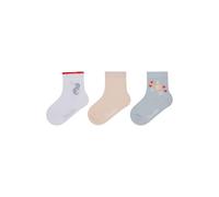 Sterntaler Baby Socken 3er Pack Seepferdchen - Baby- und Kinder-Socken im 3er Pack mit Umschlag, Innenfrottee, Seepferdchen-, Rippen- & Muschel-Motive, Weiß, Größe 26