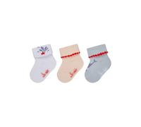 Sterntaler Baby Socken 3er Pack Unterwasser - Baby- und Kinder Socken im 3er Pack mit Umschlag, Innenfrottee, Unterwasser-, Uni- & Wal-Motive, Weiß, Größe 16