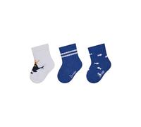Sterntaler Baby Socken 3er Pack Wal - Baby- und Kinder Socken im 3er Pack mit Umschlag, Innenfrottee, Wal-, 2-farb.- & Fisch-Motive mit Rippenmuster, Weiß, Größe 18