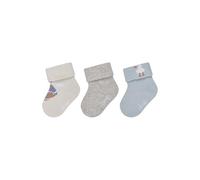 Sterntaler Baby Socken 3er Schiff - Baby- und Kinder Socken im 3er Pack mit Umschlag, Innenfrottee, Schiff-, Uni- & Möwen-Motive