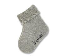 Sterntaler Baby-Söckchen uni silber mel.