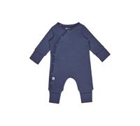 Sterntaler Baby Spieler aus Rippjersey - Playsuit mit Druckknöpfen - Langarm Overall mit Kratzschutz Umschlagbündchen - Jungen Strampler - Babykleidung ab Geburt - blau, Gr. 50