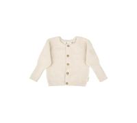 Sterntaler Strickjacke Safari Baby aus Baumwollgarn mit Knopfleiste, Mitwachsbündchen, Natur Gr. 74