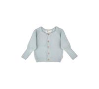 Sterntaler Baby und Kinder Strickjacke aus Baumwollgarn mit Struktur, Knopfleiste und Mitwachsbündchen - silber, Größe 56