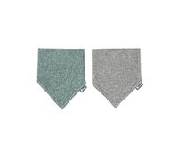 Sterntaler Baby Unisex Baby Halstuch Halstuch Doppelpack Frottee - Halstuch Baby, Dreieckstuch Baby - aus Baumwolle - dunkelgrün
