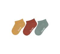 Sterntaler Baby Unisex Baby Socken Sneaker-Söckchen 3er Pack Bambus - Socken Baby, Babysöckchen - aus Bambuszellstoff - gelb, 18