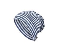 Sterntaler Baby Unisex Beanie Baby Slouch-Beanie Streifen Mütze - Beanie Baby - aus bedrucktem Singlejersey mit Streifen - mittelblau, 53