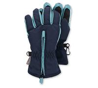 Sterntaler Baby Unisex Fingerhandschuhe Kinder Fingerhandschuh zweifarbig Handschuh - Fingerhandschuhe - wasserdicht aus Funktionsmaterial - marine, 3