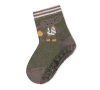 Sterntaler Baby Unisex Fliesen Socken Baby Antirutschocken Fli Fli AIR Elefant und Hase - Fliesen Rutsch Socken Baby - grün, 17/18