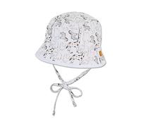 Sterntaler Baby Unisex Hut Baby Wende Fischerhut Safari Tiere - Baby Hut, Kopfbedeckung Baby Sommer, Sommerhut Baby - weiß, 43