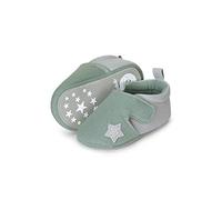 Sterntaler Baby Unisex Krabbelschuhe - Krabbel Schuhe, Baby Schuhe mit Gummisohle - ecru, 16 EU