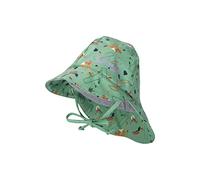 Sterntaler Baby Unisex Regenhut Baby Regenhut Waldtiere - Regenhut Baby, Hut Kinder - Schlapphut Wasserdicht mit Bindeband - grün, 47