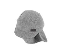 Sterntaler Baby Unisex Schirmmütze Baby Mütze Nackenschutz Frottee - Schirmmütze Baby, Baby Mützen - aus Baumwolle - rauchgrau, 45