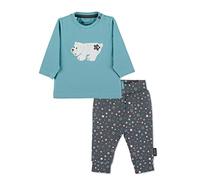 Sterntaler Baby Unisex Set Shirt und lange Hose Set Langarm-Shirt und Hose Eisbär Elia - Langarmshirt Kinder - dunkelgrau, 56
