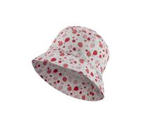 Sterntaler Babyhut Erdbeeren - Sonnenhut mit Größenregulierungsband aus Baumwolle - Schirmmütze bietet optimalen Sonnenschutz - Ecru, 43