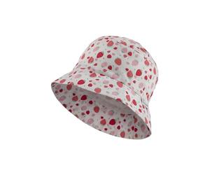 Sterntaler Babyhut Erdbeeren - Sonnenhut mit Größenregulierungsband aus Baumwolle - Schirmmütze bietet optimalen Sonnenschutz - Ecru, 45