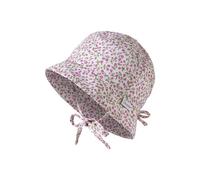 Sterntaler Babyhut Millefleurs für Mächen mit Größenregulierung - Sonnenhut mit floralem Druck und Bindeband, schützt den Kopf vor der Sonne - Sonnenmütze mit UV -Schutz 30 - weiß, 43