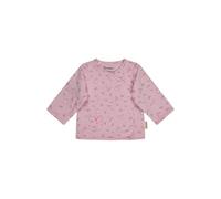 Sterntaler Babyjacke Hase - Baby- und Kinder Babyjacke aus Baumwolljersey mit Hasen-Druck, gefüttert, gewickelt & seitlich zum Knöpfen, Tasche mit Zierschleife, Puderrosa, Größe 74