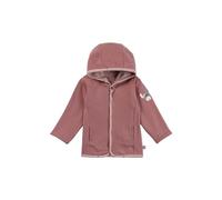 Sterntaler Babyjacke zum Wenden aus Baumwolljersey - mit Kapuze und Druckknöpfen - Wendeseite einfarbig mit seitlichen Eingrifftaschen - Mädchen Sommerjacke für Baby und Kleinkind, perlrosa, Größe 50