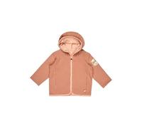 Sterntaler Babyjacke zum Wenden - mit Kapuze & Fohlen Sunny Applikation - Baumwolljersey - bequeme Mädchen Jacke - Pünktchen-/Uni-Design - Babykleidung ab Geburt - aprikose - Größe 80