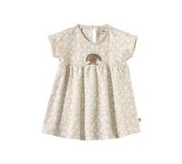 Sterntaler Babykleid Blumen Hase Happy für Mädchen - Babykleid aus Baumwolljersey mit Elasthan bedruckt mit Gänseblümchen - Kleid mit angeschnittene Ärmel - beige, 56